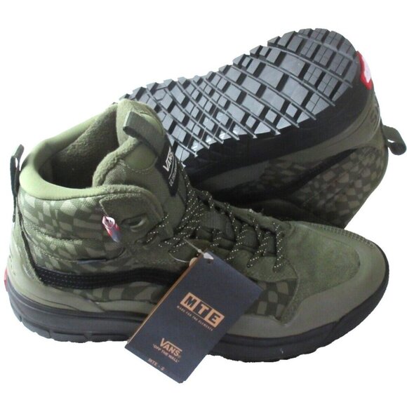 Vans Women's Ultrarange Exo MTE-2 Grape Green Warped Check Waterproof Size 8.5 - Picture 2 of 6